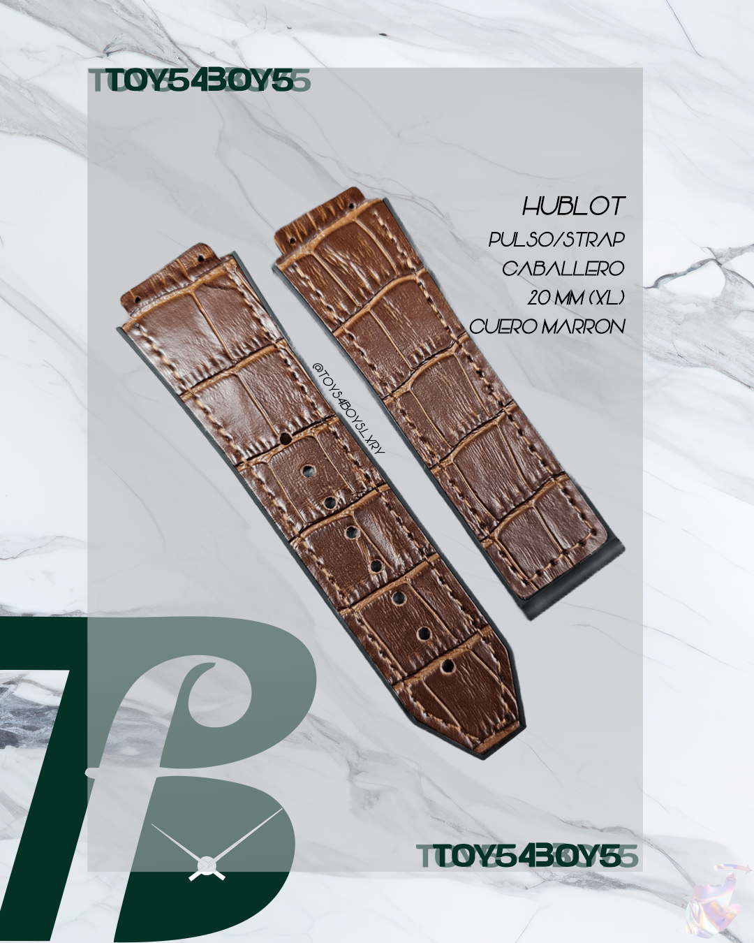 STRAP HUBLOT 20mm BROWN