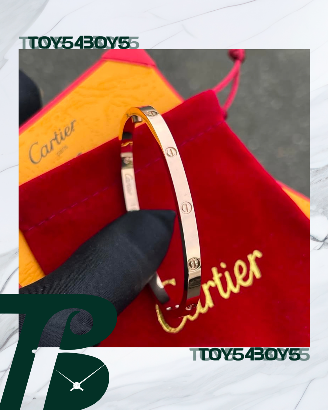 Brazalete cartier love Oro rosa